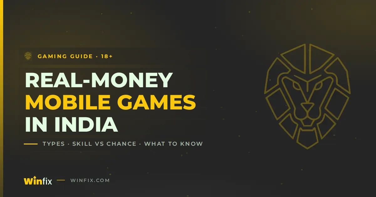 winfix - real money mobile games india
